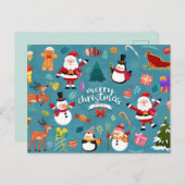 メリークリスマスポストカード ポストカード (正面/裏面)