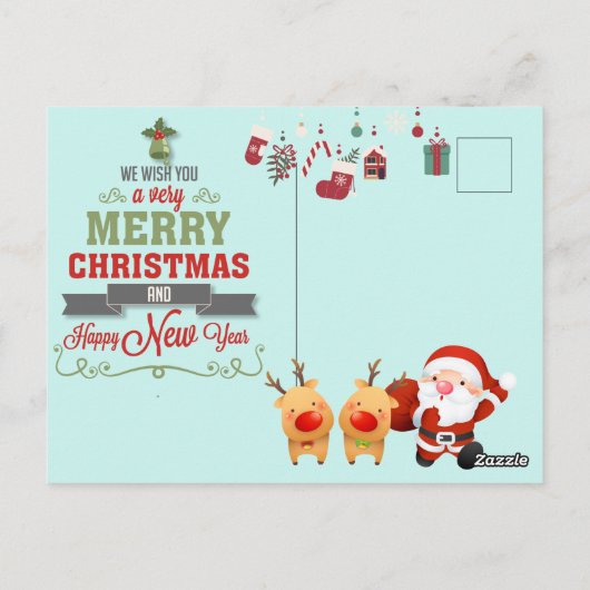 メリークリスマスポストカード ポストカード (裏面)