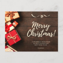 メリークリスマスポストカード