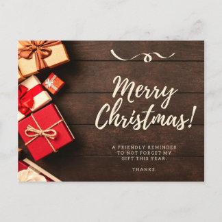 メリークリスマスポストカード ポストカード