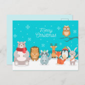 メリークリスマスポストカード ポストカード (正面/裏面)