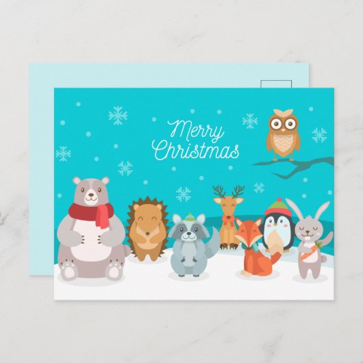 メリークリスマスポストカード ポストカード (正面/裏面)