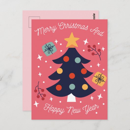 メリークリスマスポストカード ポストカード (正面/裏面)