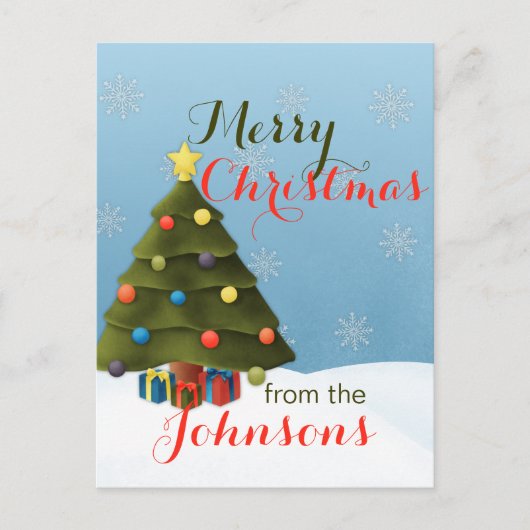 メリークリスマスポストカード ポストカード (正面)