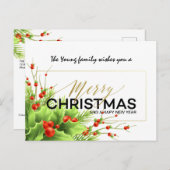 メリークリスマスポストカード ポストカード (正面/裏面)