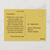 メリークリスマスポストカーモダンド&クラシック ポストカード (裏面)