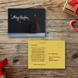 メリークリスマスポストカーモダンド&クラシック ポストカード