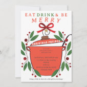 メリークリスマスポトラック Eat Drink and Be Merry 招待状 (正面)