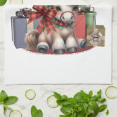 メリークリスマスポニー キッチンタオル (折り畳み)