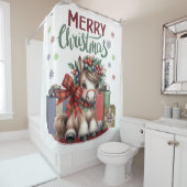 メリークリスマスポニー シャワーカーテン (インサイチュ)