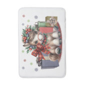 メリークリスマスポニー バスマット (正面縦)