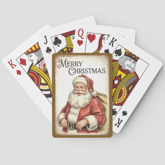 メリークリスマスポーカープレイイングカード トランプ (裏面)