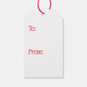 メリークリスマスポープリントツリーギフトラベル ギフトタグ (裏面)