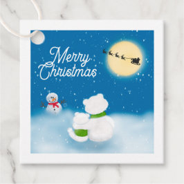 メリークリスマスポーラーベア&キューブスノーナイト フェイバータグ