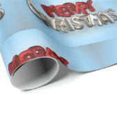 メリークリスマスマイラーバルーンレタリング ラッピングペーパー (ロールコーナー)