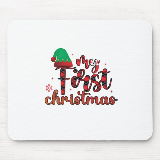 メリークリスマスマイ初めてのクリスマス マウスパッド (正面)