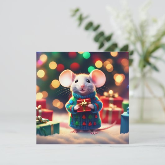 メリークリスマスマウスのグリーティングカード シーズンカード (スタンド正面)