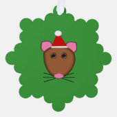 メリークリスマスマウスカスタム オーナメントカード (正面)