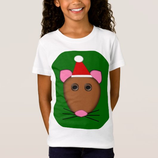 メリークリスマスマウスキッズTシャツ Tシャツ (正面)