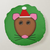 メリークリスマスマウス枕 ラウンドクッション (裏面)