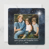 メリークリスマスマウンテンスカイスターファミリー名 カード (裏面)