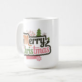 メリークリスマスマグカップの新モデル コーヒーマグカップ (正面左)