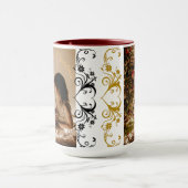 メリークリスマスマグカップ2025マルーン色 マグカップ (中央)