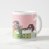 メリークリスマスマグカップ | フェスティバル休日 ジャンボコーヒーマグカップ (正面右)