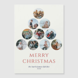 メリークリスマスマグネット10枚赤