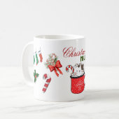 メリークリスマスマグ コーヒーマグカップ (正面左)