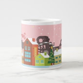 メリークリスマスマグ|祭りのホリデー ジャンボコーヒーマグカップ (正面)