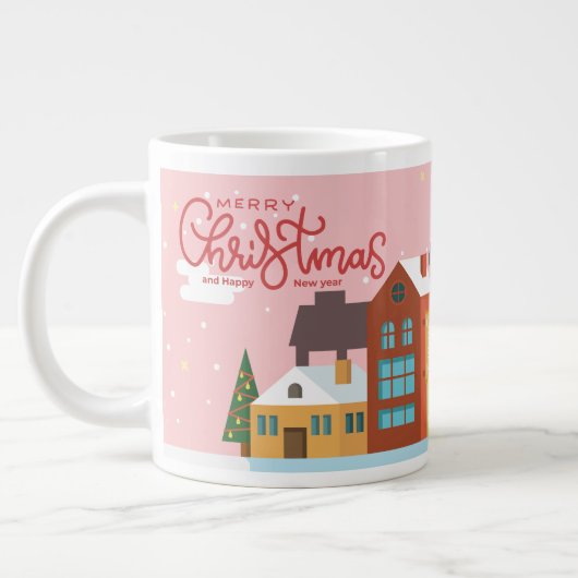 メリークリスマスマグ|祭りのホリデー ジャンボコーヒーマグカップ (左)