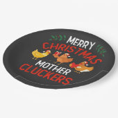 メリークリスマスマザークラッカーズロースタークリスマス ペーパープレート (アングル)