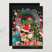 メリークリスマスマジック：フェスティブホリデーの喜び シーズンカード (正面/裏面)
