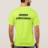メリークリスマスマジックTシャツ グリーン ハンズサム スーパー Tシャツ (裏面)