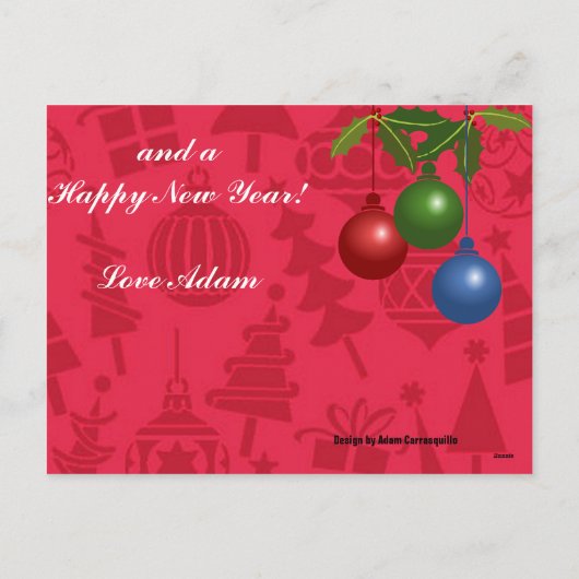 メリークリスマスママ葉書 シーズンポストカード (裏面)