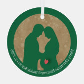 メリークリスマスママ&パパ2026年に会う ガラスオーナメント (裏面)