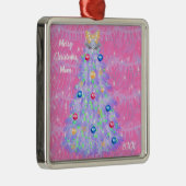 メリークリスマスマムツリーメタルオーナメント メタルオーナメント (右)