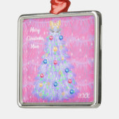 メリークリスマスマムツリーメタルオーナメント メタルオーナメント (左)