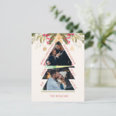 メリークリスマスマルチフォトツリーホリデーカード (スタンド正面)