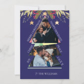 メリークリスマスマルチフォトツリーホリデーカード (正面)