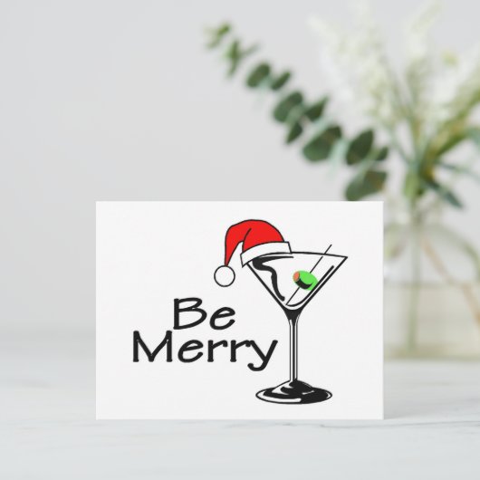 メリークリスマスマルティーニがあって下さい シーズンポストカード (スタンド正面)