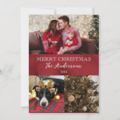 メリークリスマスマルーン冬雪 シーズンカード (正面)