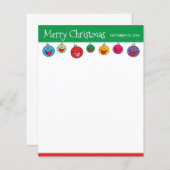 メリークリスマスマンガオーナメントイラストレーション (正面/裏面)