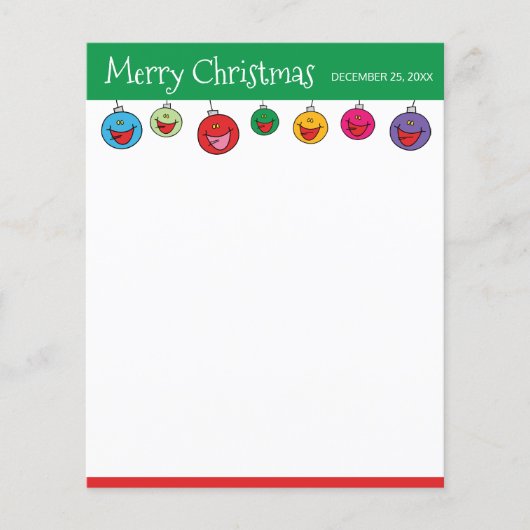 メリークリスマスマンガオーナメントイラストレーション (正面)