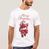 メリークリスマスマンガサンタ Tシャツ (正面)