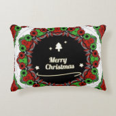 メリークリスマスマンダラデザイン アクセントクッション (正面)