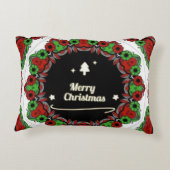 メリークリスマスマンダラデザイン アクセントクッション (裏面)