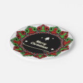 メリークリスマスマンダラデザイン ペーパープレート (アングル)
