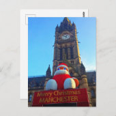 メリークリスマスマンチェスター葉書 ポストカード (正面/裏面)